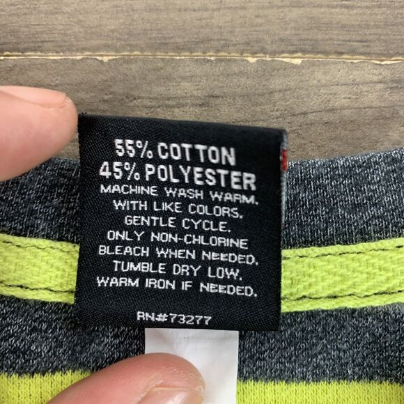 Tony Hawk Shirt Boys XXL Long Sleeve Black Yellow Striped Skateboard Skater - Picture 7 of 10